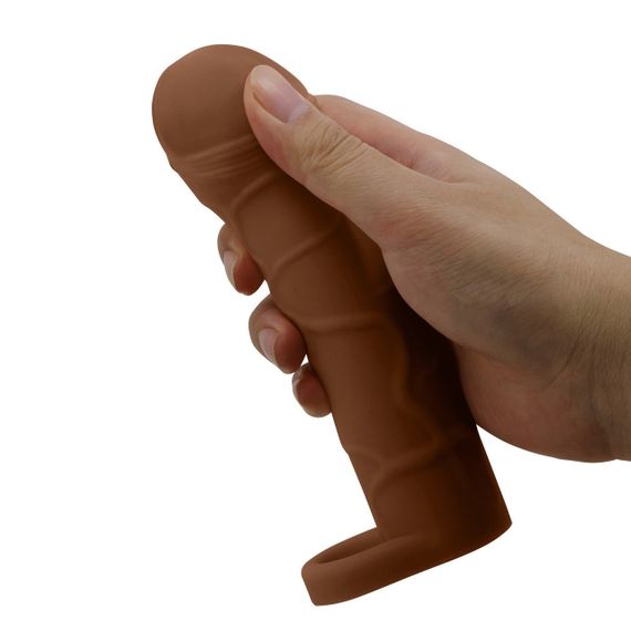 Подовжуюча насадка презерватив Pretty Love - Bunion 1" Brown, BI-026253-1 Sex Aura | Зображення 7