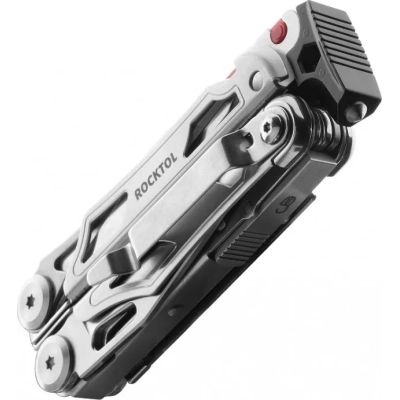 Мультитул Rocktol 22-в-1 з нейлоновим чохлом, кресалом, свистком та бітами (SK04) | Зображення 5