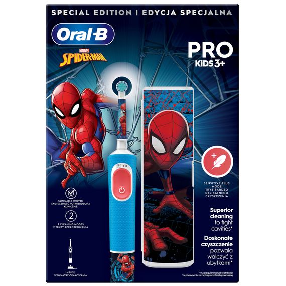 Електрична зубна щітка Oral-B D103.413.2KX Spiderman (8006540773567) | Зображення 1