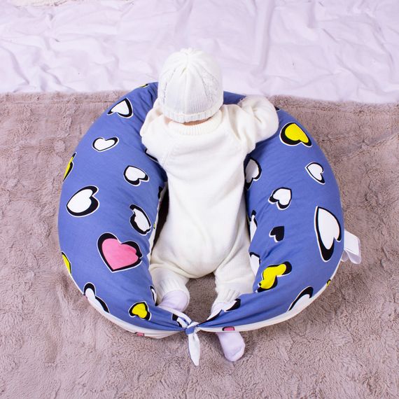 Подушка MirSon для вагітних та годування №8320 Print Line 17-0143 Mayya Бязь 30х170х20 см (2200006200451) | Зображення 8