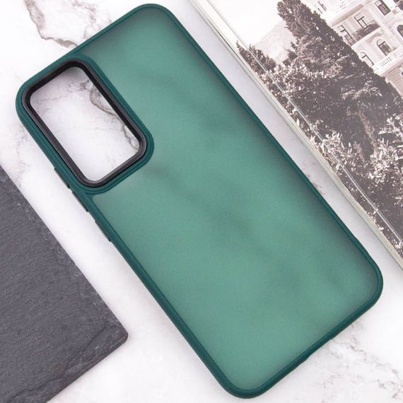 Чехол TPU+PC Lyon Frosted для Samsung Galaxy S24 Ultra Green | Зображення 3