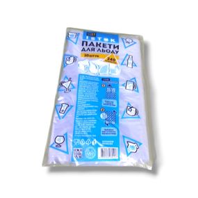 Пакети для льоду 240 крижинок 24к/1п - 10 шт/пак 17*32см Istok