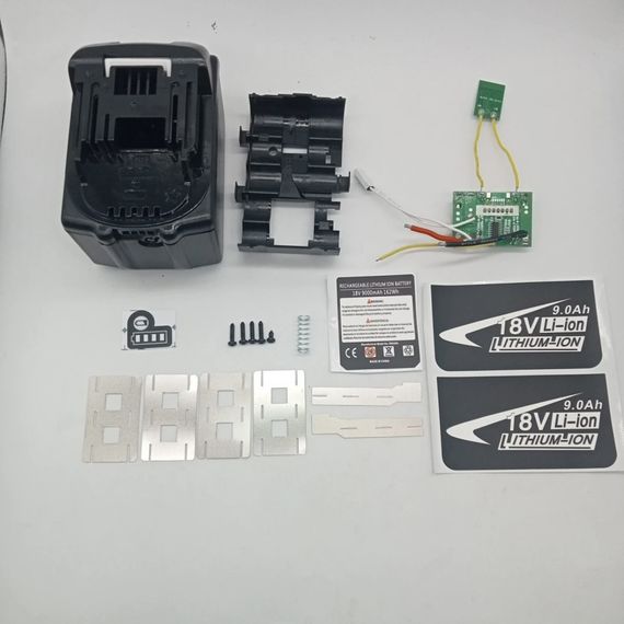 Корпус для інструменту шуруповерта Makita 15S3P15*18650 для АКБ-інструменту 21V BL18650 з індикаторм | Зображення 8