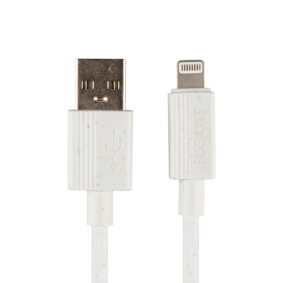 Кабель USB Hoco X107 Lightning 2.4A Колір Сірий | Зображення 4