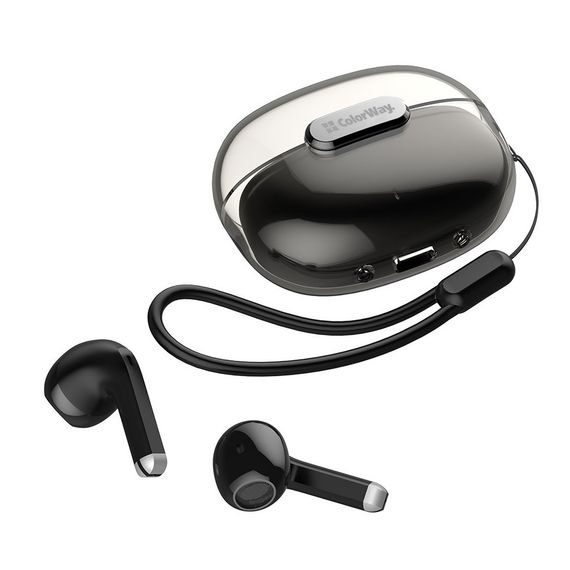 Навушники ColorWay Slim TWS-2 Earbuds Black (CW-TWS2BK) | Зображення 2
