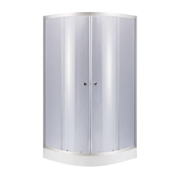 Душова кабіна Lidz Latwa SC90x90.SAT.LOW.GR, скло тоноване 4 мм + піддон Kupala