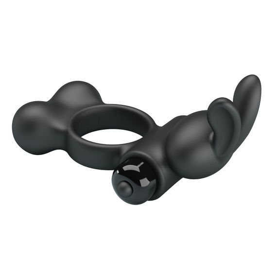 Ерекційне кільце - Pretty Love Vibrant Penis Ring Yusuf Black | Зображення 5