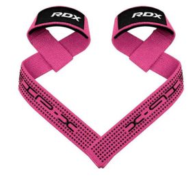 Лямки для тяги RDX S4 Gym Cotton Gel Straps Pink Plus (WAC-S4P+)