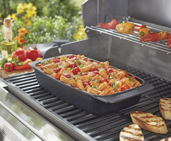 Керамічна форма Weber для готування з кришкою, прямокутна | Зображення 1