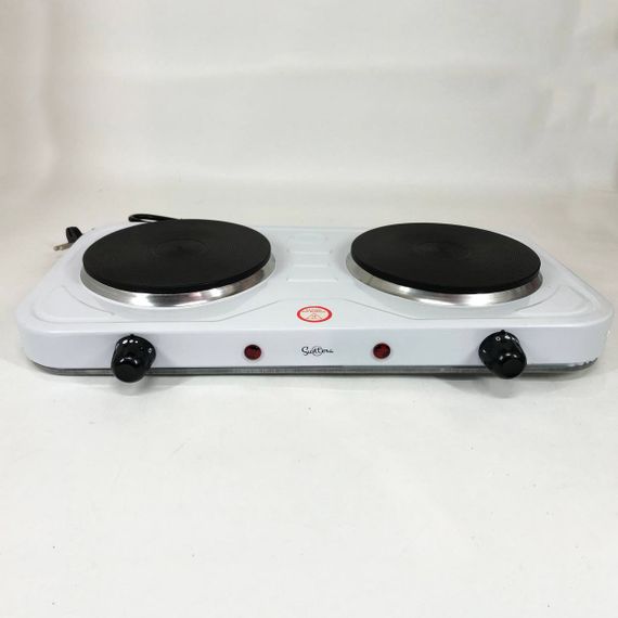 Електроплита побутова електрична Suntera DP-1925 біла, Комфорка електрична, NM-940 Плита двокомфоркова | Зображення 4