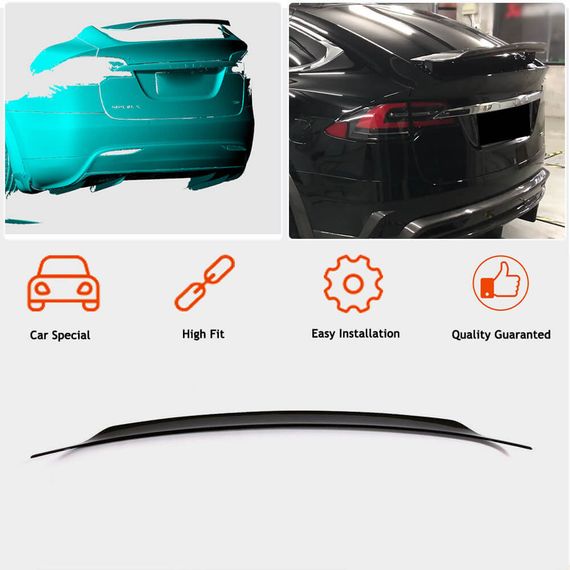 Карбоновый спойлер V4 (2016-2023) для Tesla Model X 2015- гг | Зображення 1