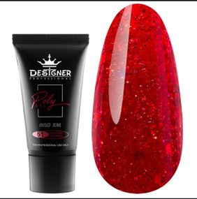 Полігель Designer №51 Diamond Darkred (у тюбику) 30мл