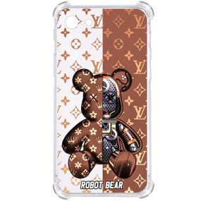 Прозорий протиударний чохол для Iphone 8 / Iphone 7/ Iphone SE 2 2020 / Iphone SE 3 2022 З принтом: Robot Bear