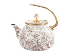 Чайник с крышкой Garden Beige эмалированный 2,2 л