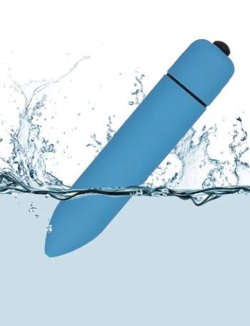 Компактний мінівібратор, ВіброПуля з 10 режимами вібрації блакитний sexstyle | Зображення 6