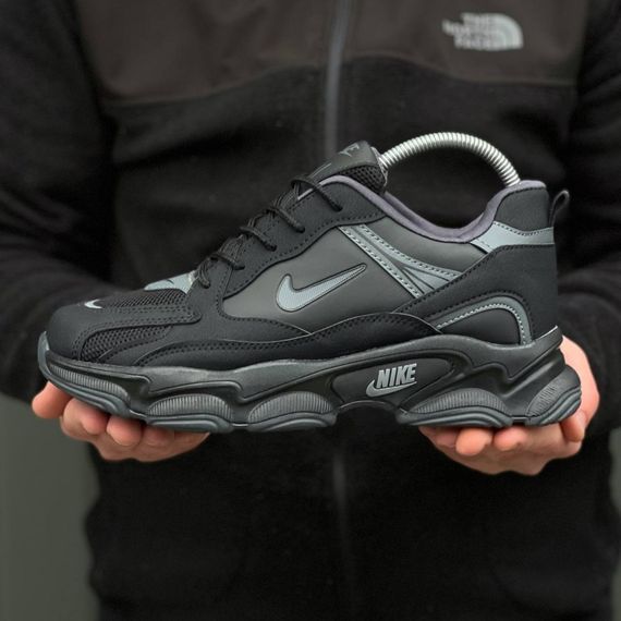 Кросівки Nike весна-літо текстиль/замш/шкіра колір чорний | Зображення 4