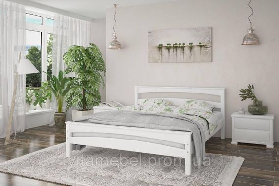 Двоспальне ліжко Mebigrand Чикаго Сіті Білий (RAL9003) 140х200 см (DMBG-1550)