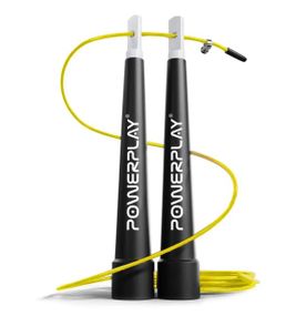 Скакалка швидкісна PowerPlay 4202 Ultra Speed Rope Жовта 2,9 м (PP_4202_Yellow)