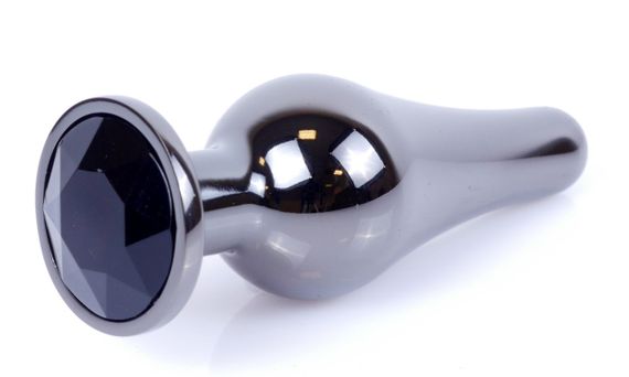 Анальний затор Boss Series - Jewellery Dark Silver BUTT PLUG Black, BS6400056 Sex Aura | Зображення 2