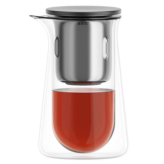 Чайник для заварювання TeaPot D-50 Press type 600ml Transparent