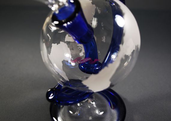 Стеклянная трубка Globe синяя | Зображення 4