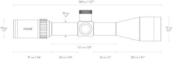 Приціл оптичний Hawke Vantage 30 WA 4-16х50 SF сітка 17HMR 16x з підсвічуванням | Зображення 2