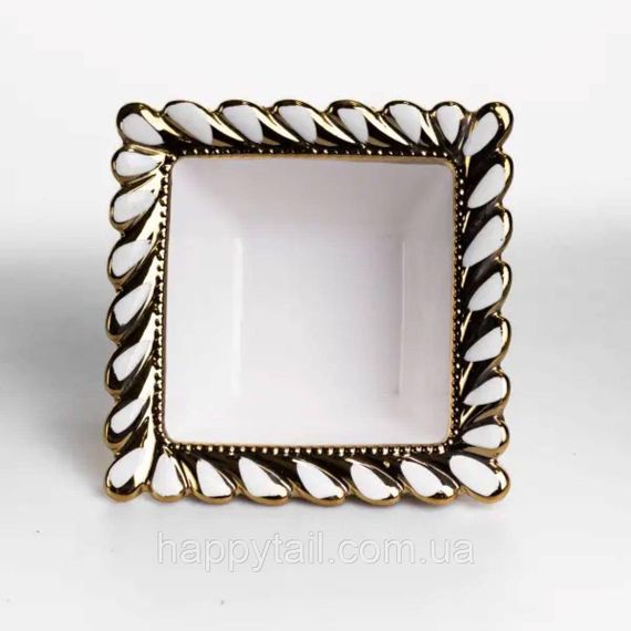 Тарілка глибока порцелянова Tiffany квадратна 15х15х7 см ML2007