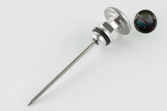Щуп олії Ø19.0mm, L-137mm (+датчик температури) (сріблястий) RIDE IT