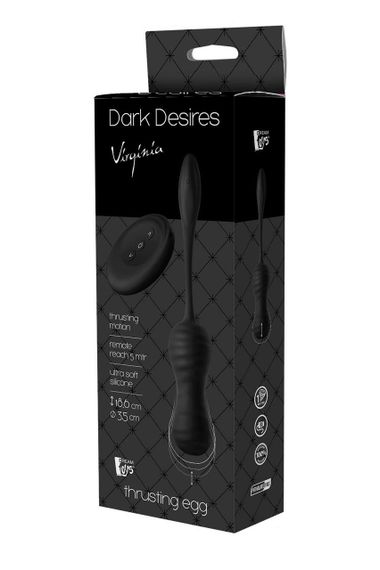 Віброяйце з пультом керування Dream Toys Dark Desires Virginia чорний, 18.6 х 3.5 см sexstyle | Зображення 6