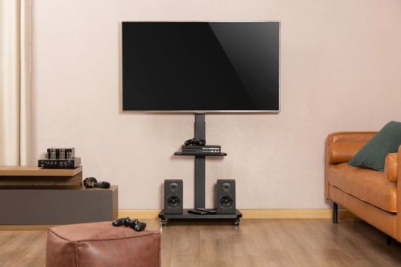 Підлогова тумба під телевізор поворотна Gembird TVS-75S-02 | Зображення 5