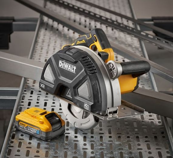 Пилка дискова по металу DeWALT акумуляторна з АКБ та ЗП DCS383H2 | Зображення 6