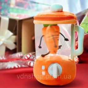 Плюшевый блендер с вращающейся морковкой
