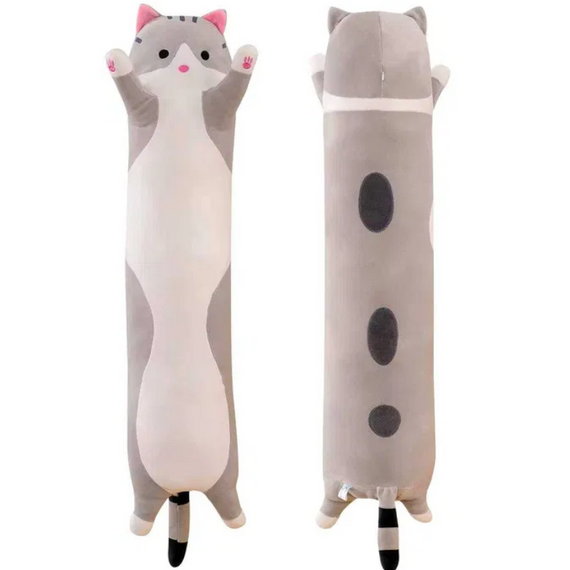 Плюшева іграшка подушка кот батон антистрес 70 см, дитяча м'яка іграшка, подушка обіймашка знижка | Зображення 3