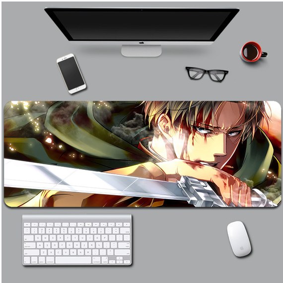 Ігрова поверхня для мишки з Аніме принтом "Атака Титанів / Attack on Titan" 800*300*3 мм 0611