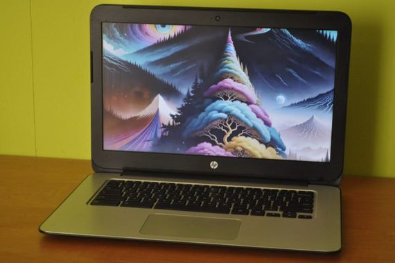 Ноутбук Б-класс HP ChromeBook 14 G4 / 14" (1366x768) TN / Intel Celeron N2840 (2 ядра по 2.16 - 2.58 GHz) / 4 GB DDR3 / 16 GB eMMC / Intel HD Graphics / WebCam / Chrome OS б/у | Зображення 3