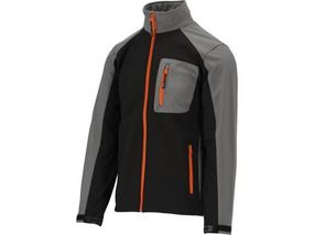 Куртка робоча SOFTSHELL YATO Польша розмир S, чорно-сира, 3 кишени, 96% полиестер и 4% спандекс YT-79530