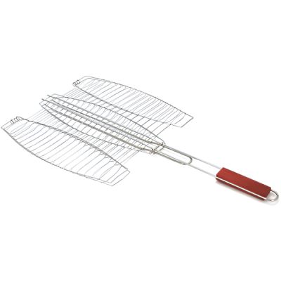 Решётка для гриля Voltronic 40х37 см, овальна на три риби (PE-RNOFGB40*37) | Зображення 1