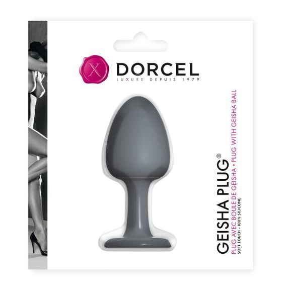 Анальная пробка Dorcel Geisha Plug с шариком внутри, создает вибрации, макс. диаметр 3,2см | Зображення 1