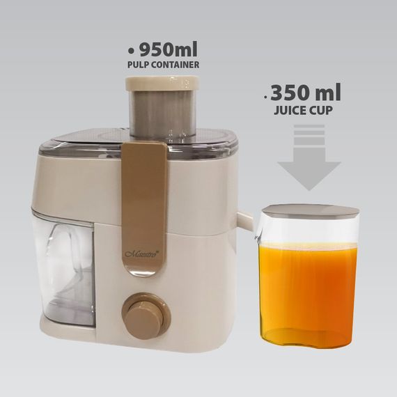 Соковыжималка для фруктов и овощей Maestro MR-800 центробежная 700 Вт электрическая | Зображення 2