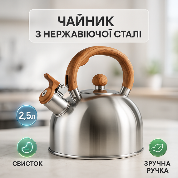 Чайник зі свистком для дому, Чайник зі свистком для електричної плити Звичайний UQ-54