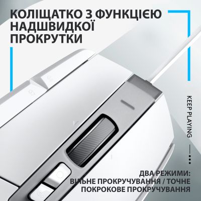 Мышка Logitech G502 X USB White (910-006146) | Зображення 2
