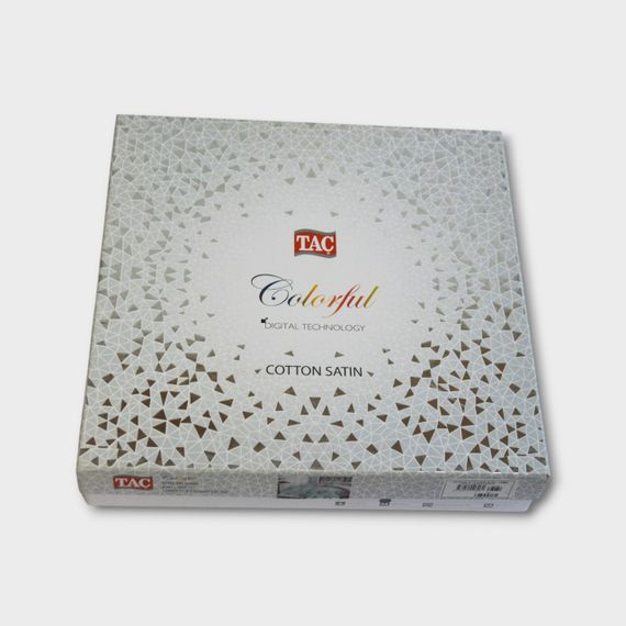 Постільна білизна TAC Satin Digital 200×220 см Huron Pembe | Зображення 3