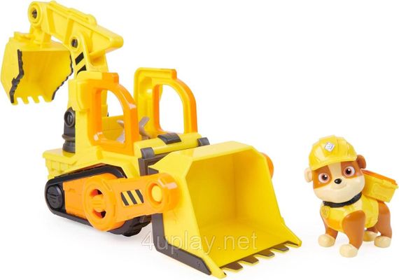 Щенячий патруль Кремез і команда Бульдозер та фігурка Кремеза Paw Patrol Rubble & Crew Rubble’s Bulldozer Toy Truck | Зображення 1