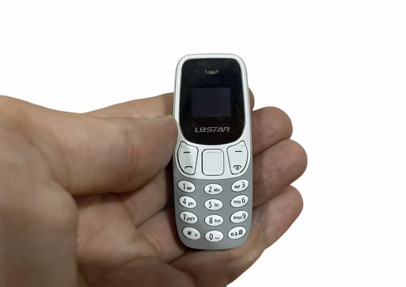 Міні мобільний маленький телефон L8 Star BM10 (2Sim) сірий | Зображення 4