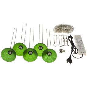 Светильник струнный поворотный подвесной (система) HTL-31/5x20W GREEN