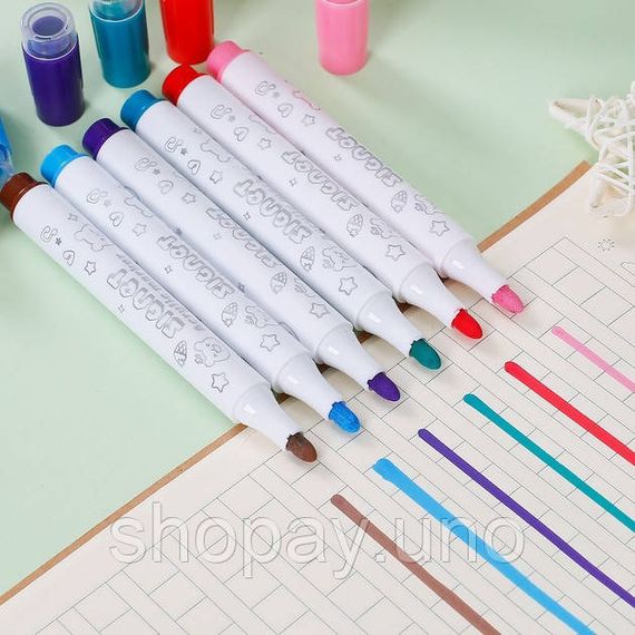 Акварельные маркеры БЕЛОЕ — NEW 12 Water Color Pen 638-12 ∙ Набор маркеров WHITE Water Color Pen 638-24 — акварельные | Зображення 2