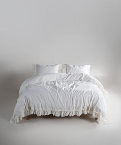 Постельное белье Limasso Stonewashed Francesca 200 х 220 см Snow White