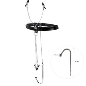 Бондажный набор с металлическим анальным крюком №1 Art of Sex Blanca Bondage set with anal hook №1 Sex Aura