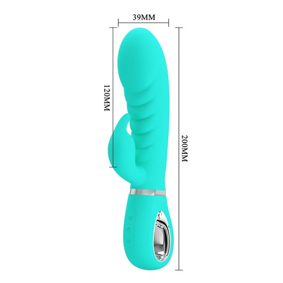 Ребристий вібратор Pretty Love - Prescott Green, BI-014635-4 Sex Aura | Зображення 8