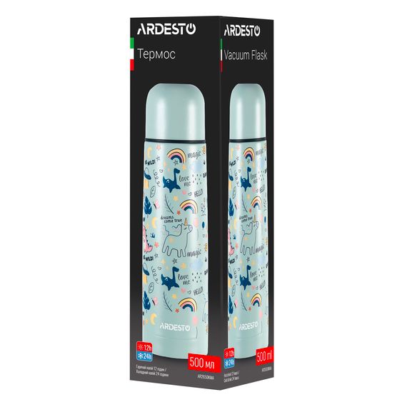 Термос ARDESTO  Magic 500мл, нержавіюча сталь, сірий (AR2650KMA) | Зображення 5